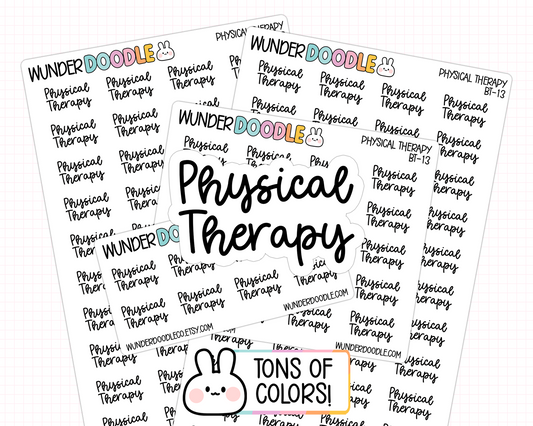 Physical Therapy Planner Stickers | BT-13