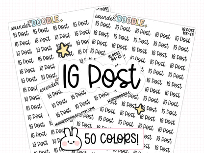 IG Post Planner Stickers | MS-45