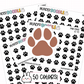 Paw Print Planner Stickers | IC-70