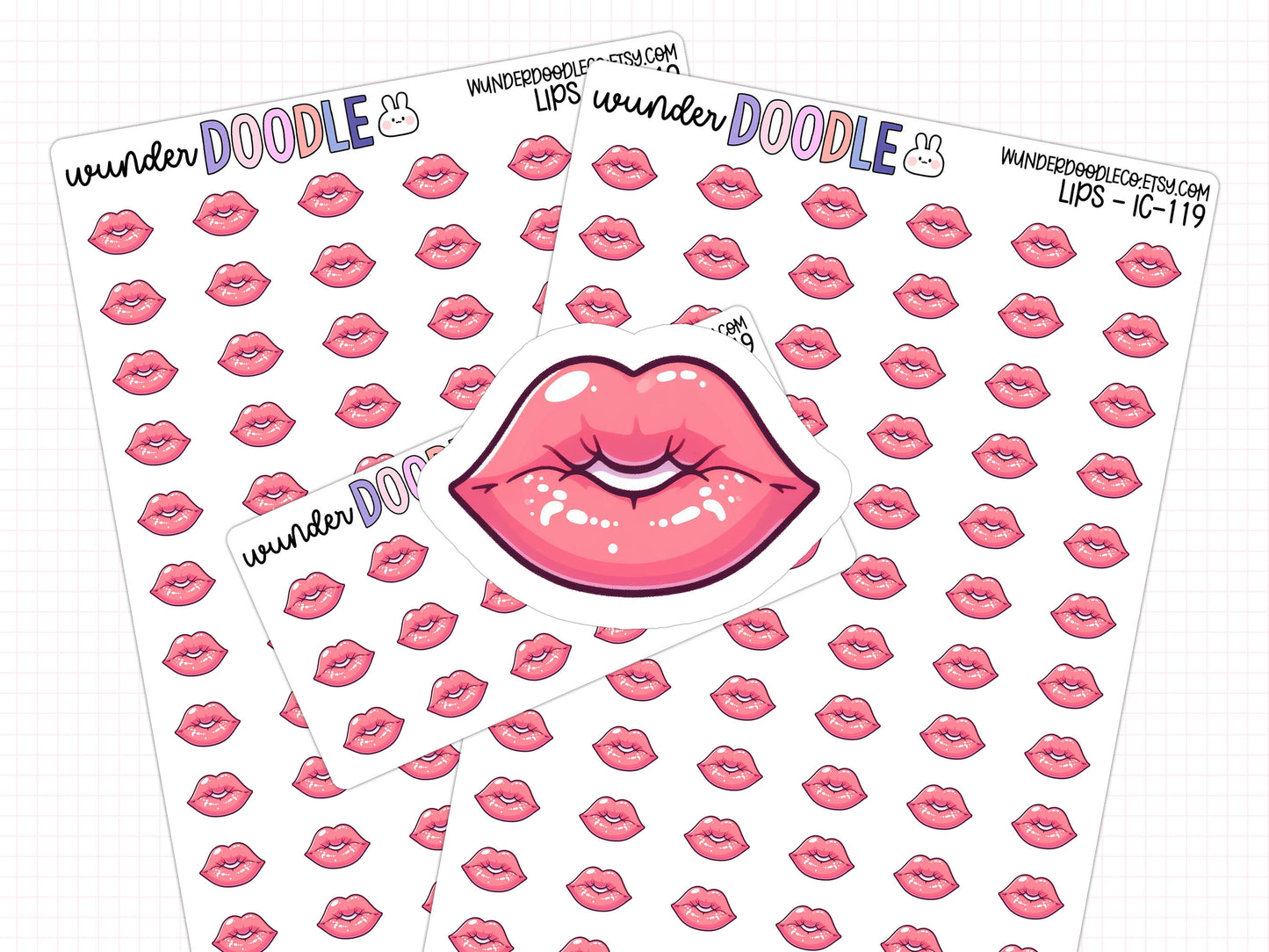 Lips Planner Stickers | IC-119