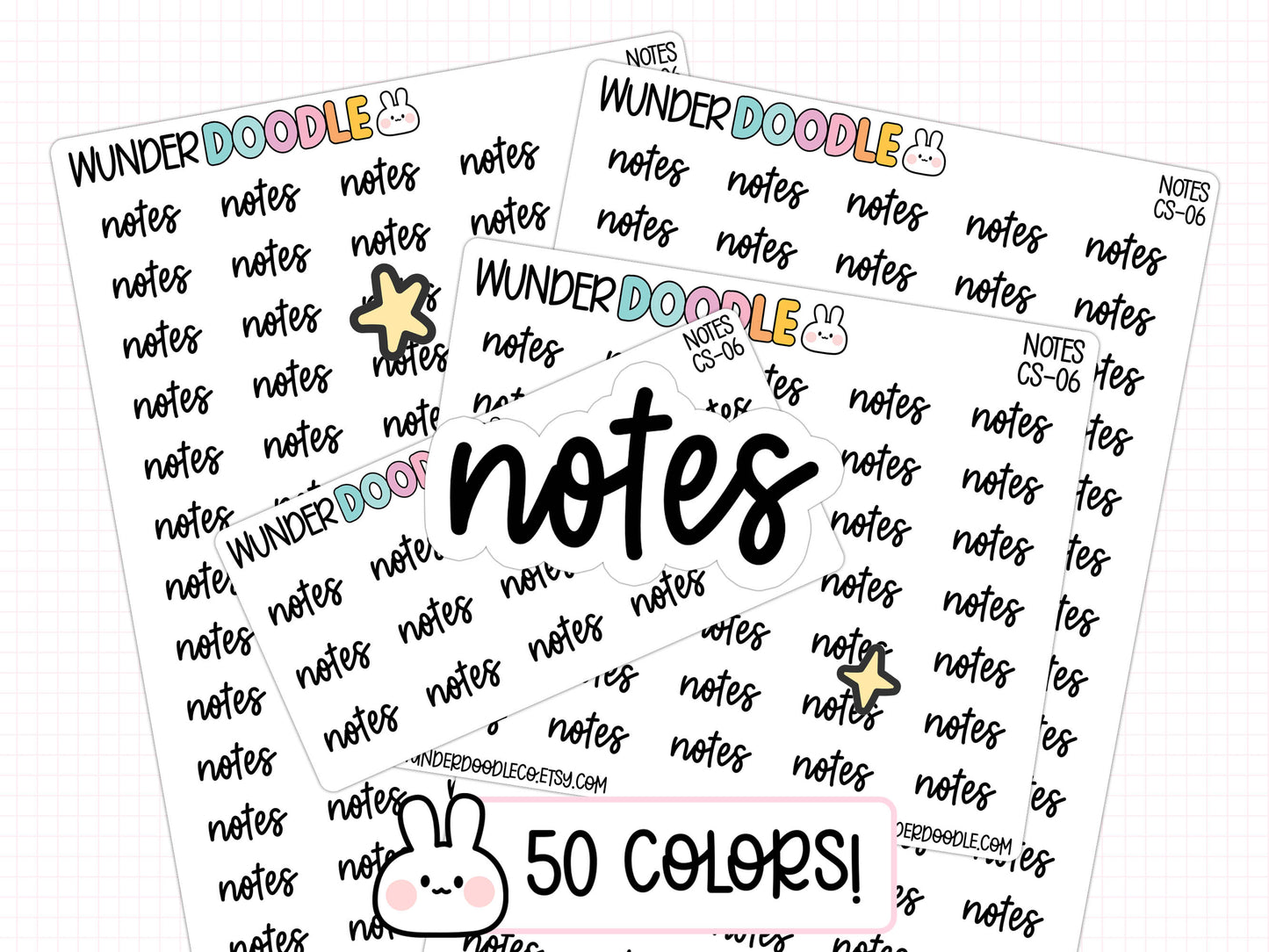 Notes Planner Stickers | CS-06