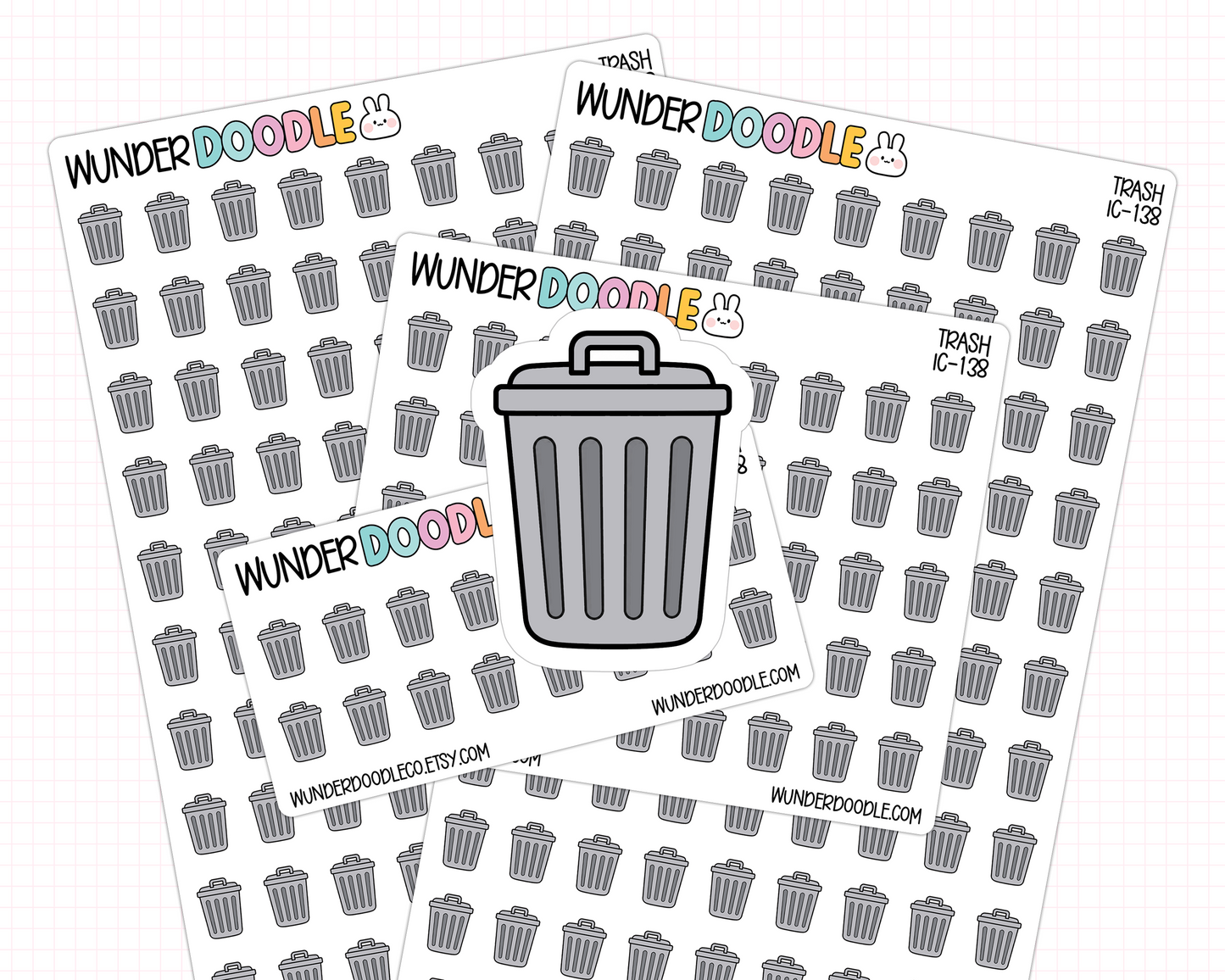 Trash Planner Stickers | IC-138