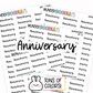 Anniversary Planner Stickers | BT-12