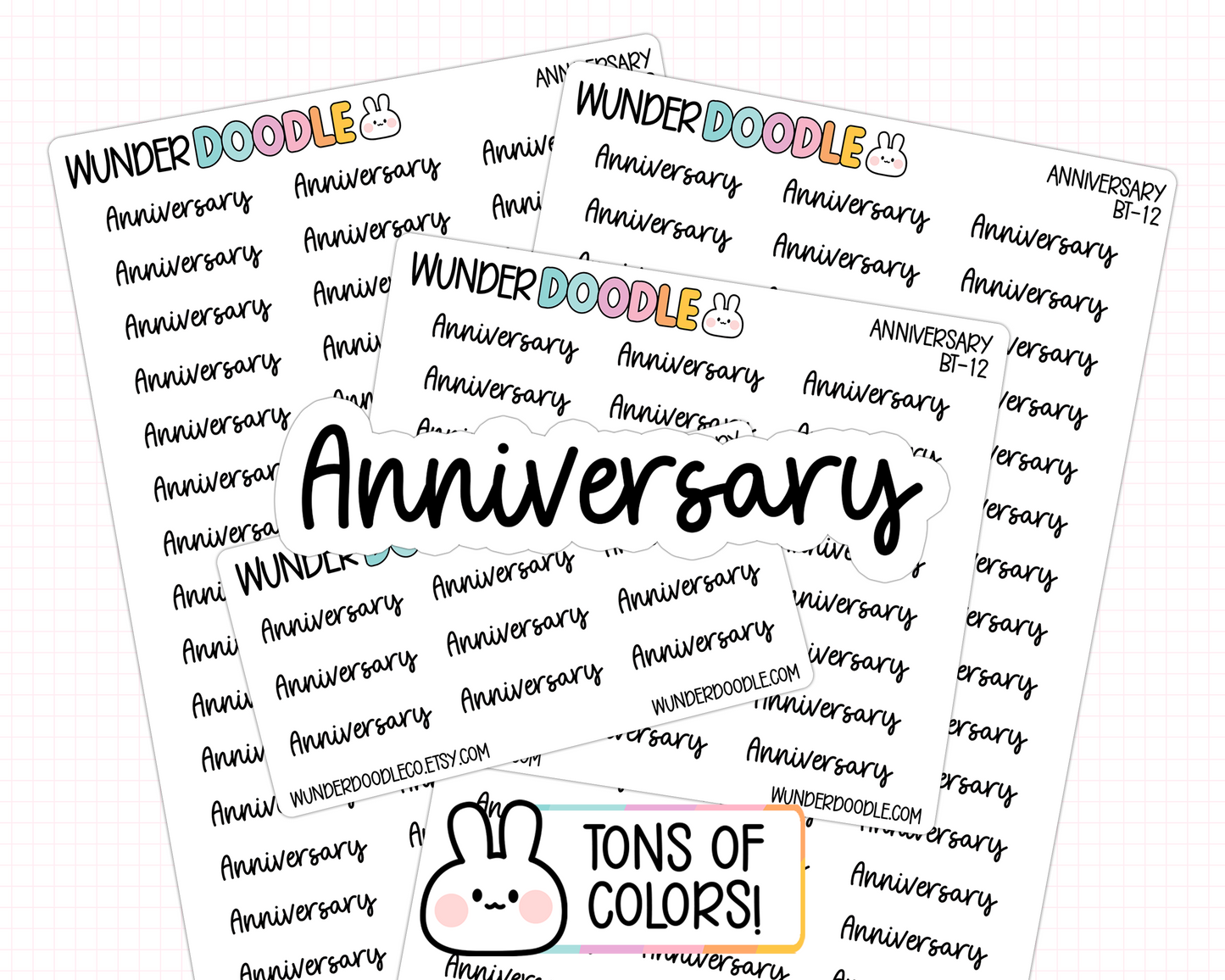 Anniversary Planner Stickers | BT-12