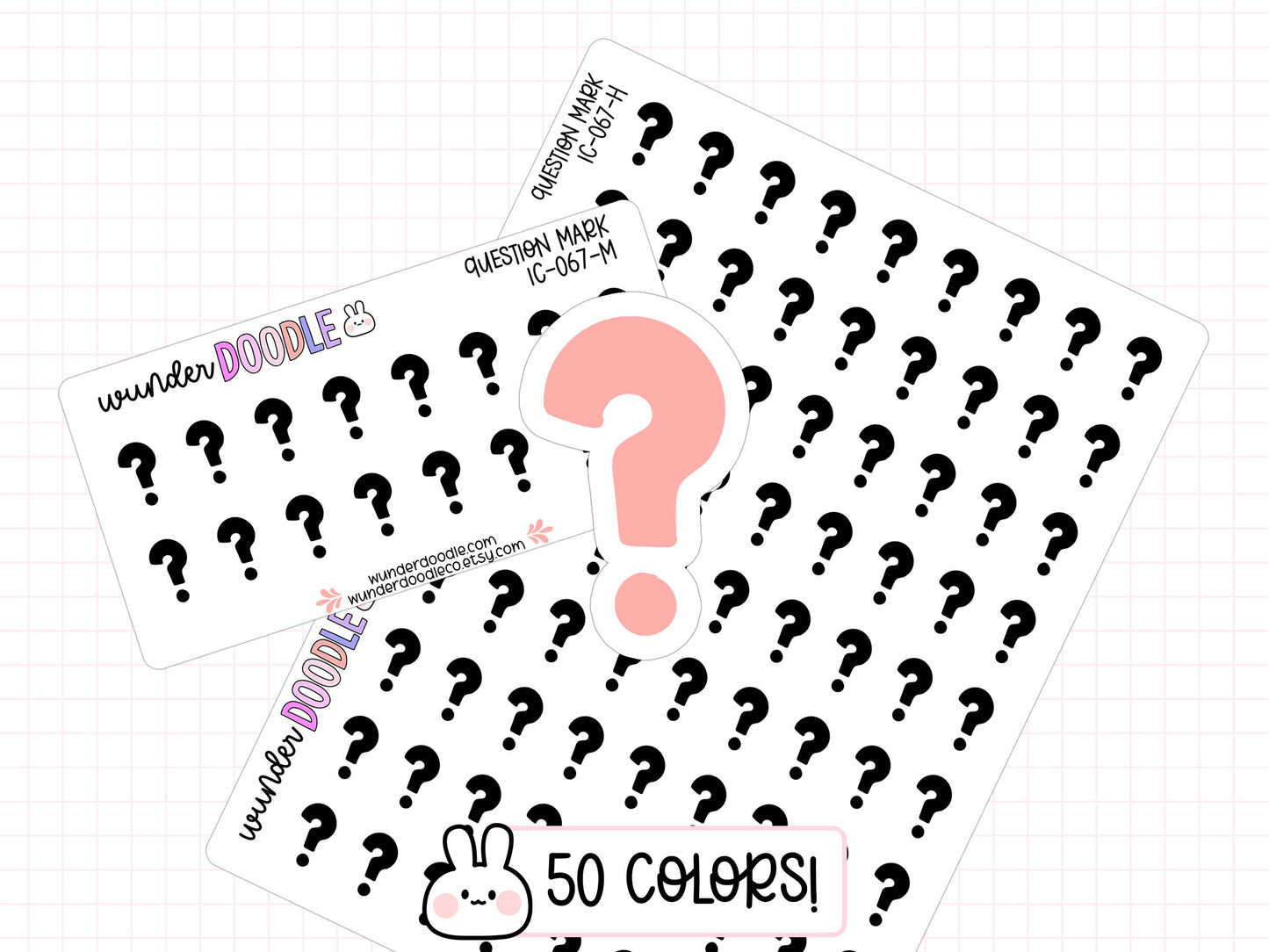 Question Mark Planner Stickers | IC-067