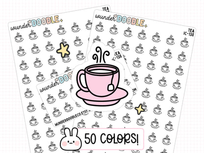 Tea Planner Stickers | IC-138