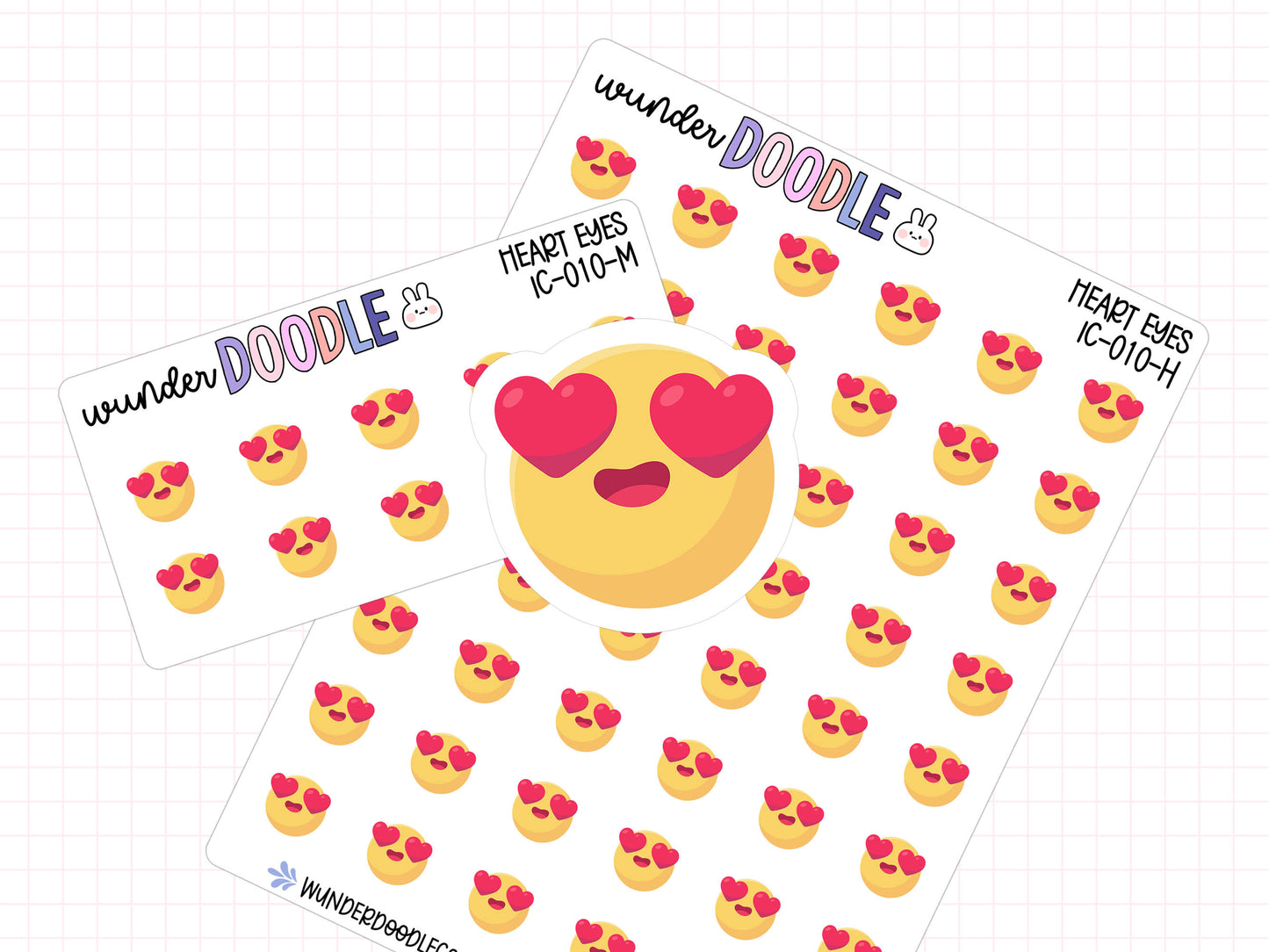 Heart Eyes Planner Stickers | IC-010