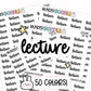 Lecture Planner Stickers | RF-06
