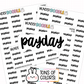Payday Planner Stickers | G-03