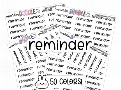 Reminder Planner Stickers | LR-06