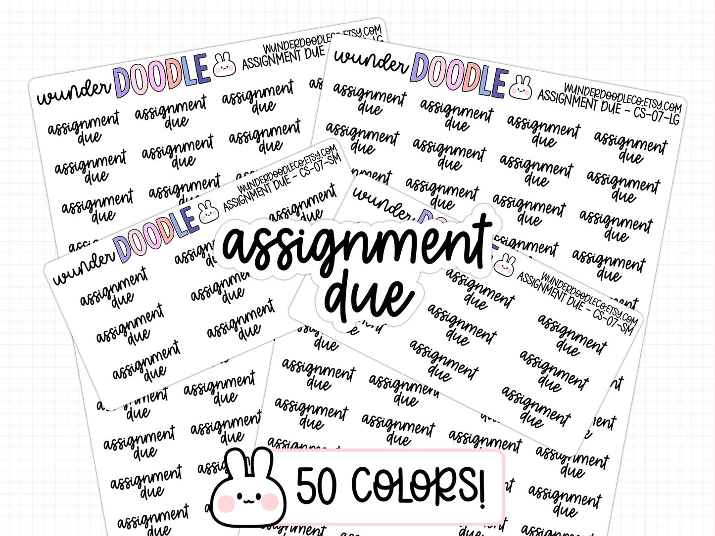 Assignment Due Planner Stickers | CS-07