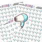 Blowdryer Planner Stickers | IC-120