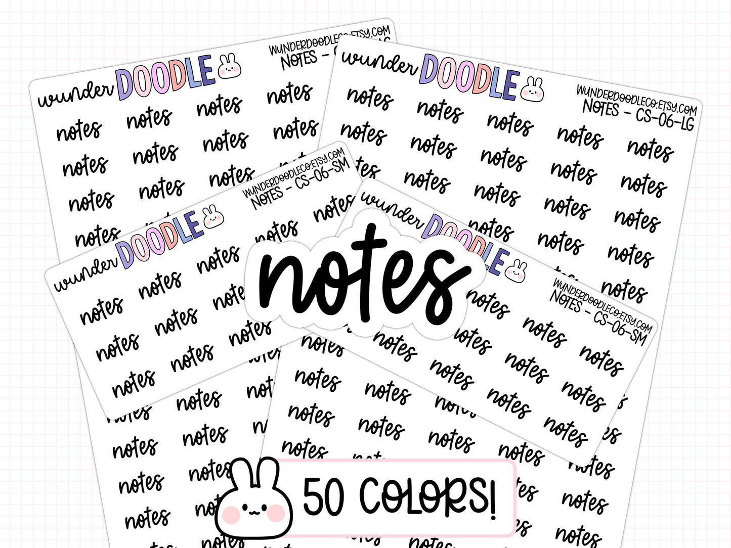 Notes Planner Stickers | CS-06