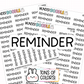 Reminder Planner Stickers | F1-08