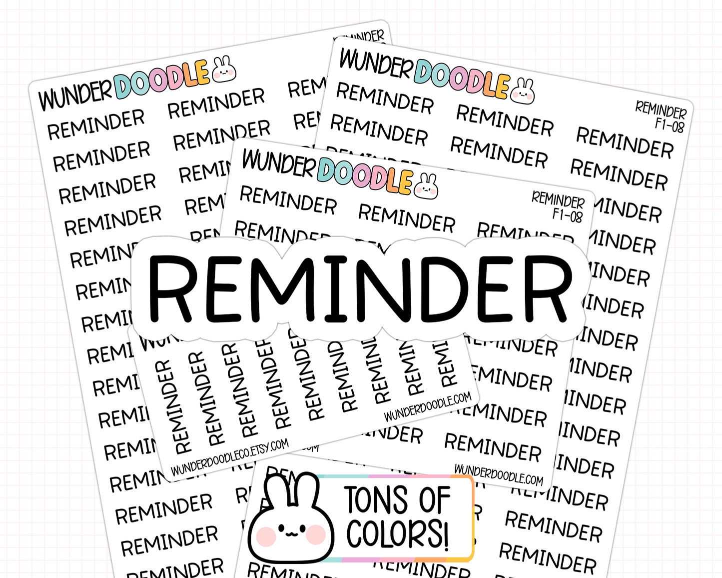 Reminder Planner Stickers | F1-08