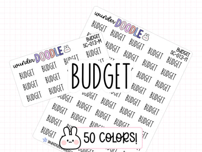 Budget Planner Stickers | SC-013