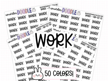 Work Planner Stickers | AW-02