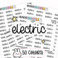 Electric Planner Stickers | MS-02