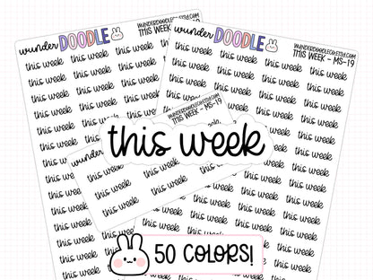 This Week Planner Stickers | MS-019