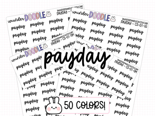 Payday Planner Stickers | CS-01