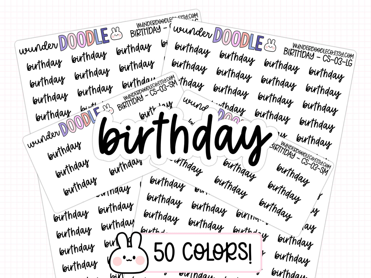 Birthday Planner Stickers | CS-03