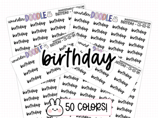 Birthday Planner Stickers | CS-03