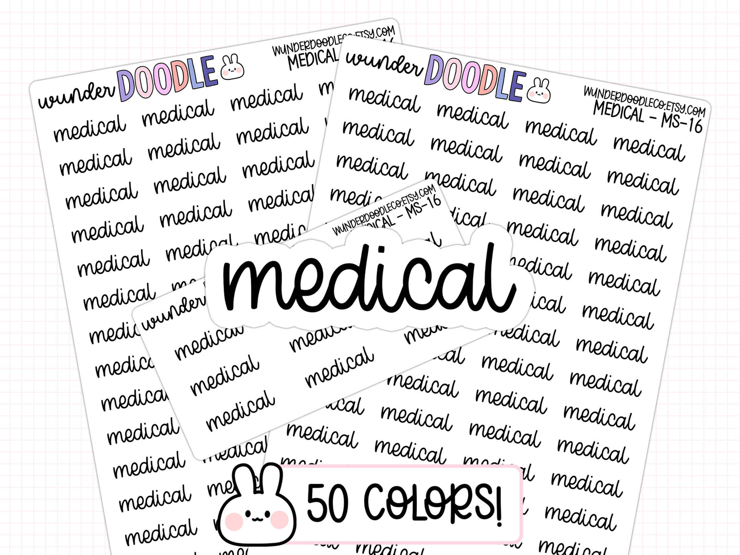 Medical Planner Stickers | MS-016