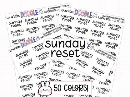 Sunday Reset Planner Stickers | LR-021