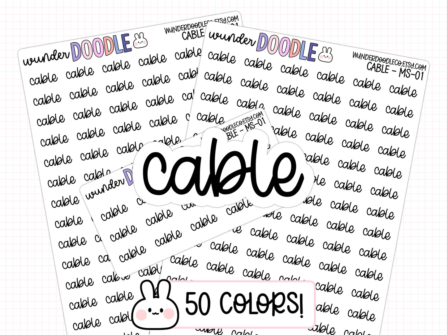 Cable Planner Stickers | MS-01