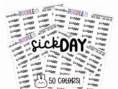 Sick Day Planner Stickers | KS-04