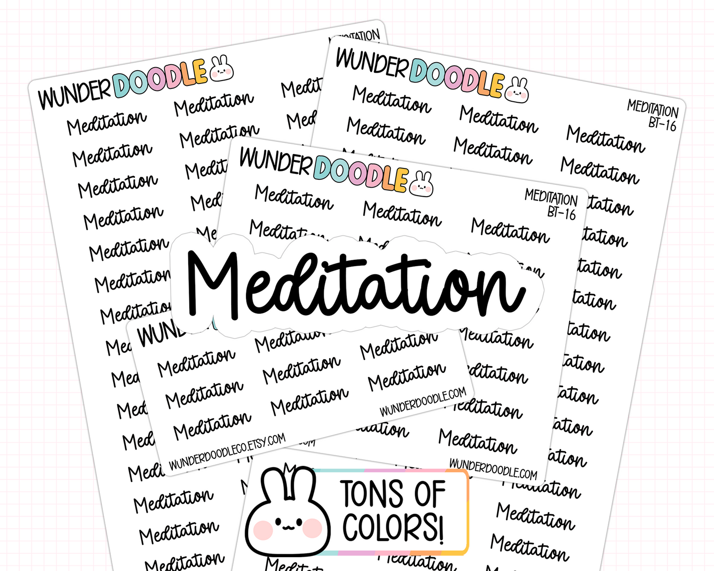 Meditation Planner Stickers | BT-16
