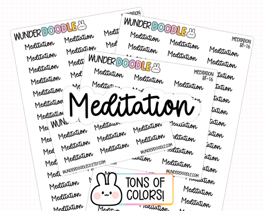 Meditation Planner Stickers | BT-16