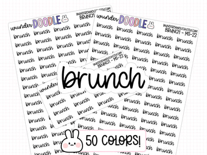 Brunch Planner Stickers | MS-023