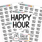 Happy Hour Planner Stickers | CB-25