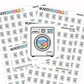 Washing Machine Planner Stickers | IC-149