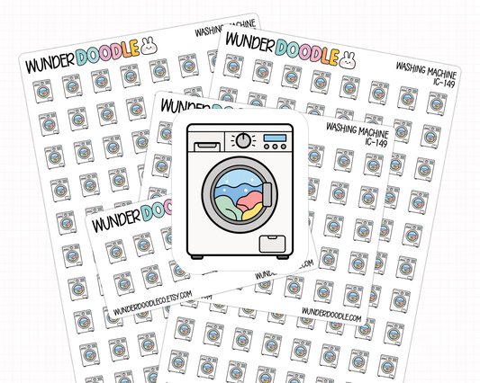 Washing Machine Planner Stickers | IC-149