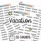 Vacation Planner Stickers | MS-26