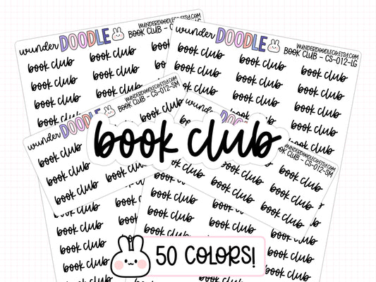 Book Club Planner Stickers | CS-012