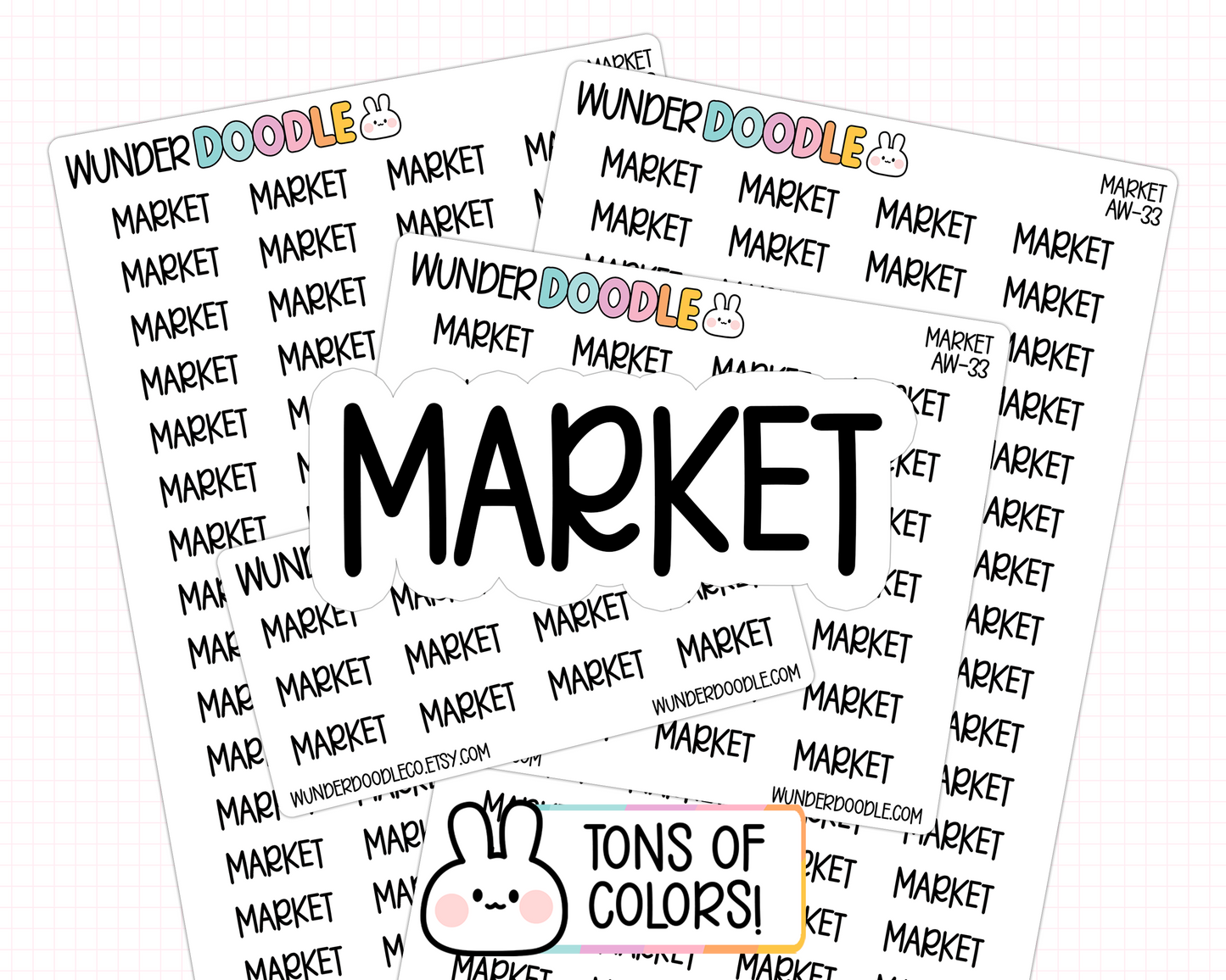 Market Planner Stickers | AW-33