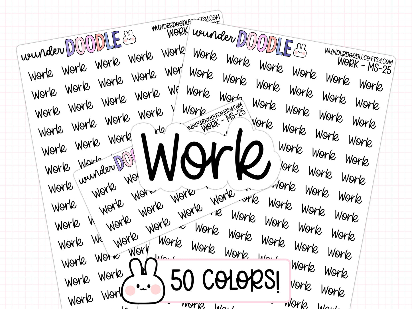 Work Planner Stickers | MS-025