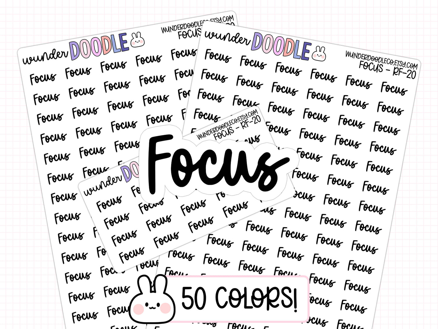 Focus Planner Stickers | RF-20