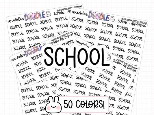 School Planner Stickers | AW-18