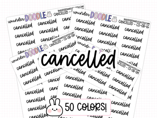 Cancelled Planner Stickers | CS-08