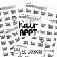 Hair Appt Planner Stickers | KS-11