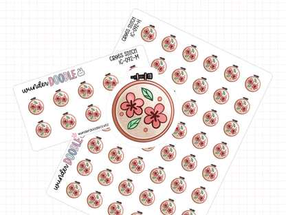 Cross Stitch Planner Stickers | IC-092