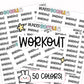 Workout Planner Stickers | AW-15