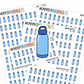Water Bottle Planner Stickers | IC-133