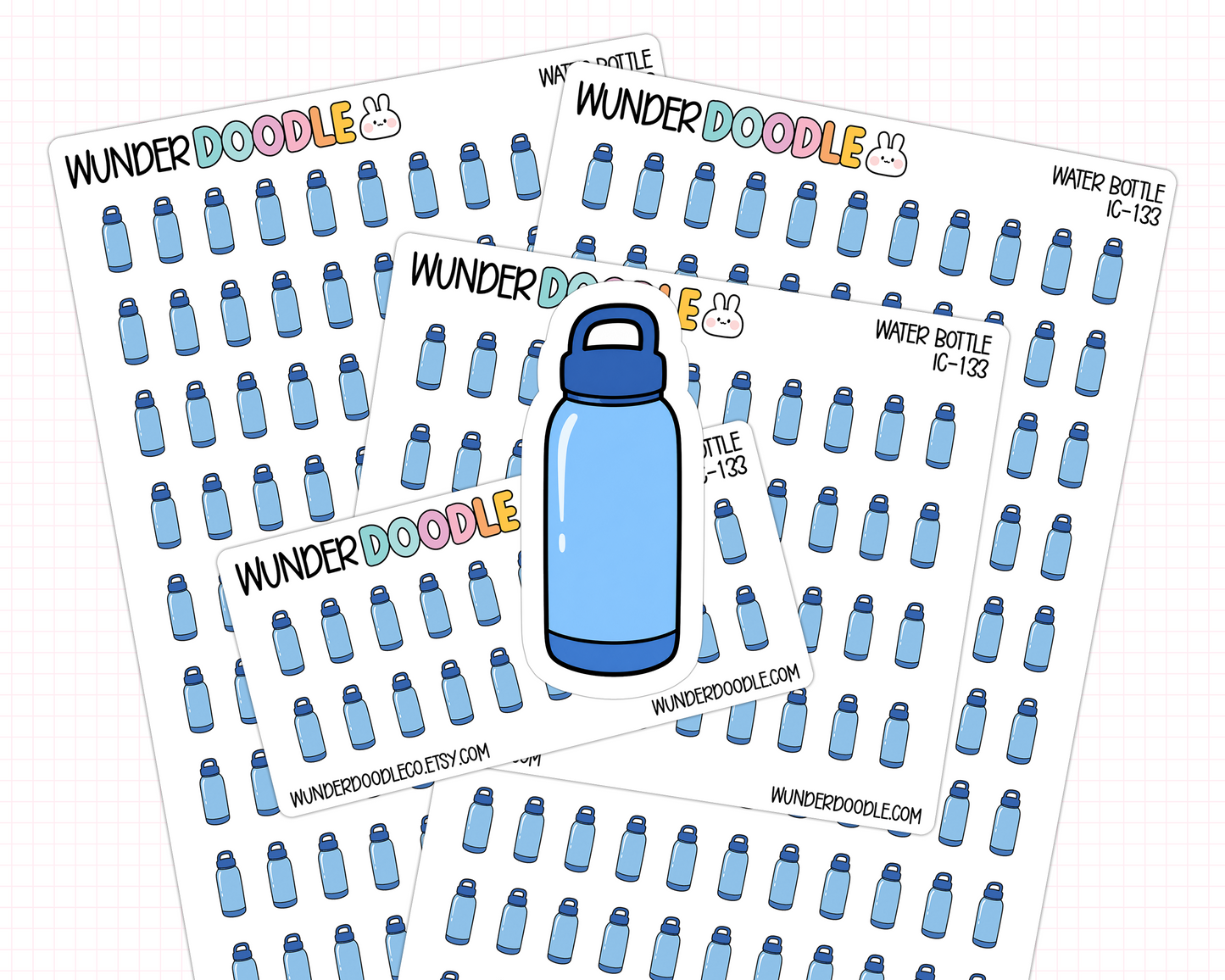 Water Bottle Planner Stickers | IC-133