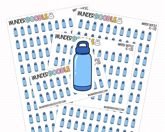 Water Bottle Planner Stickers | IC-133