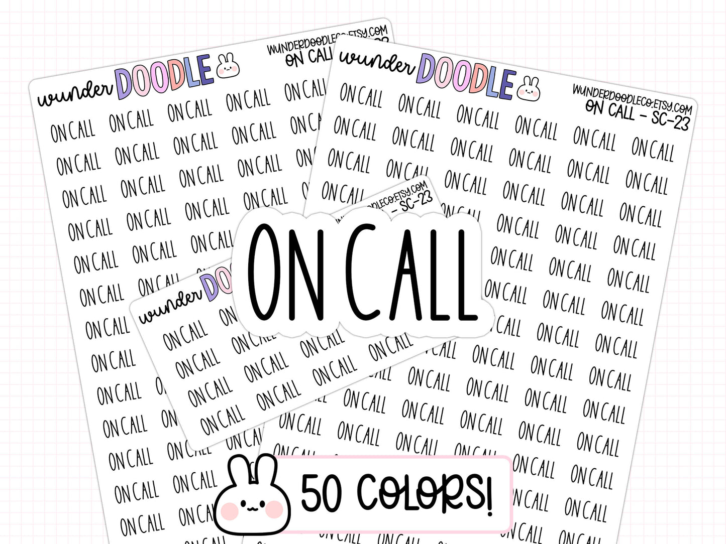 On Call Planner Stickers | SC-23